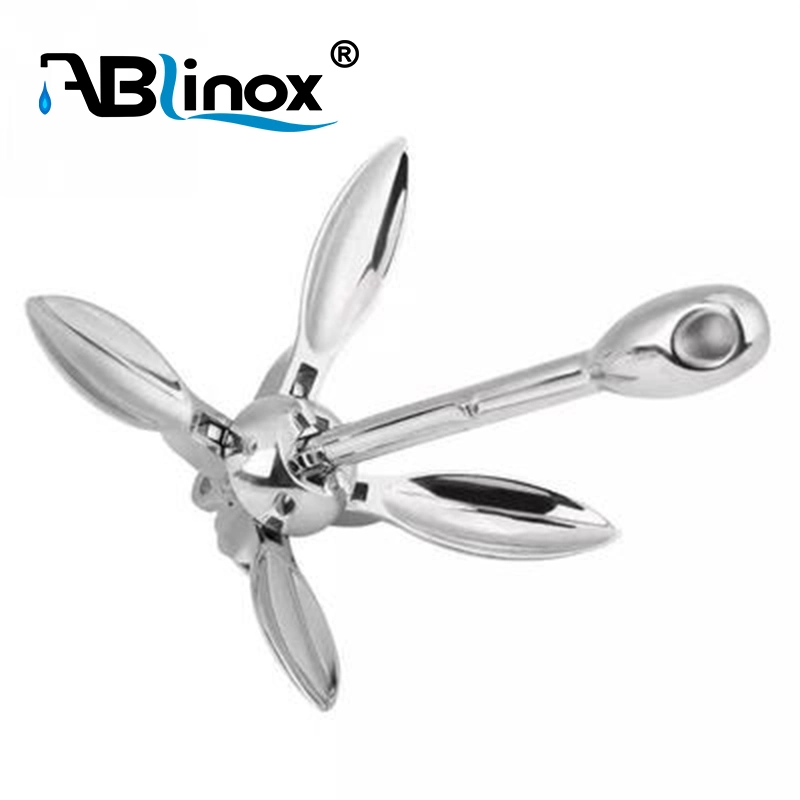 Black Print Marine Hardware Delta Ship Boat Fold Grapnel Grapnel Anchor Grapnel Kayak Anchor