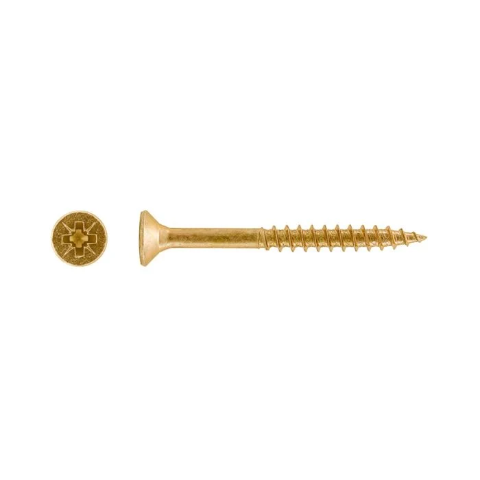 China DIN7505 MDF Fiberboard Screw/Double Pozi Countersunk Tornillos Spax Chipboard Screw